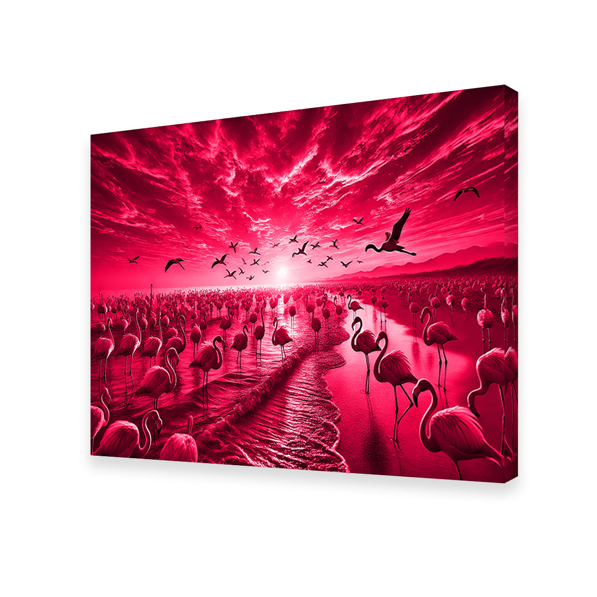 Flock of Flamingos Wall Art