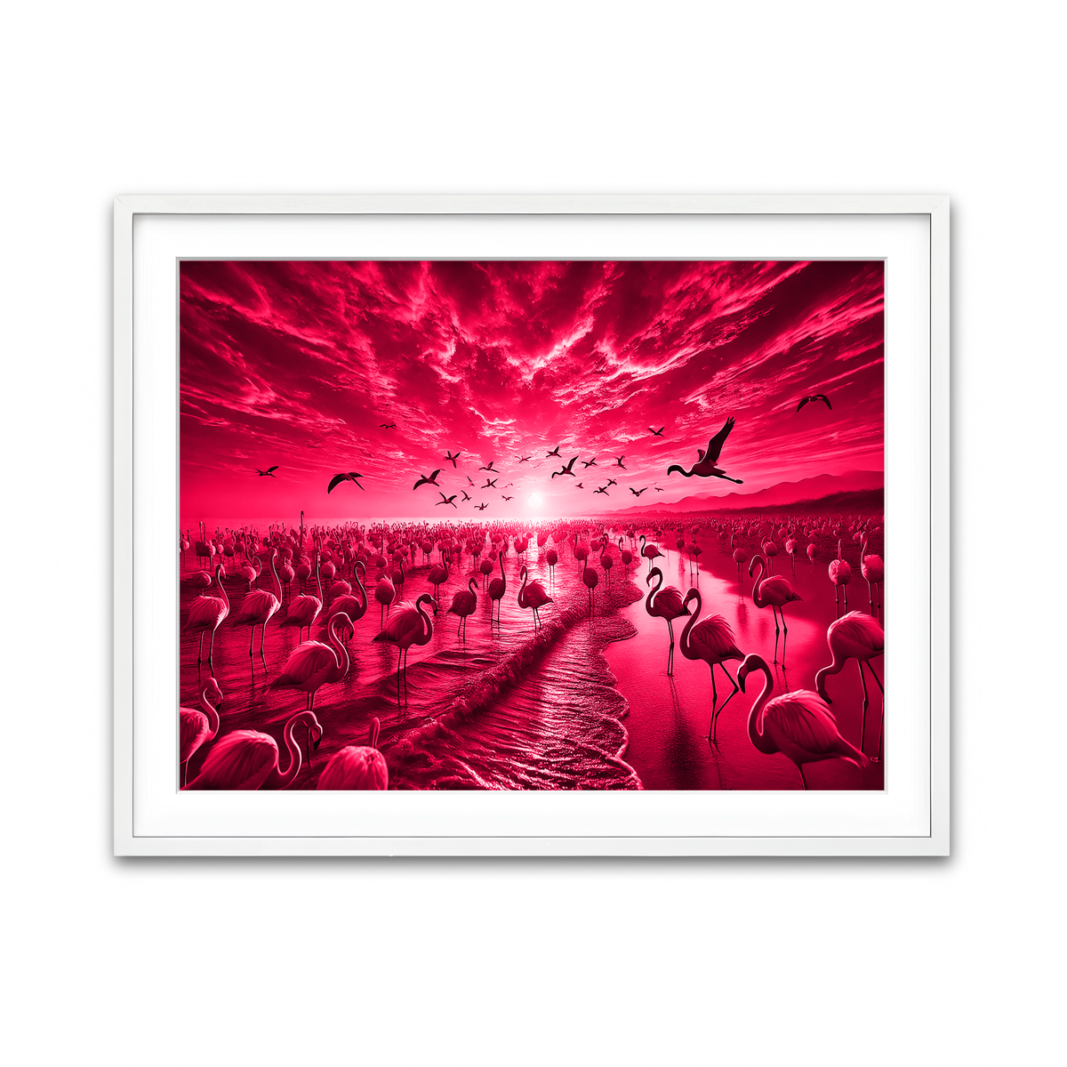Framed Print 4x3 White