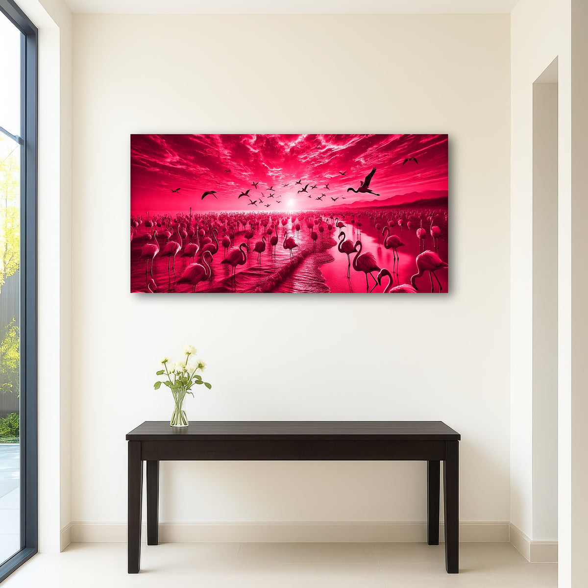 AUTO-MOCKUP ROOM | Flock of Flamingos