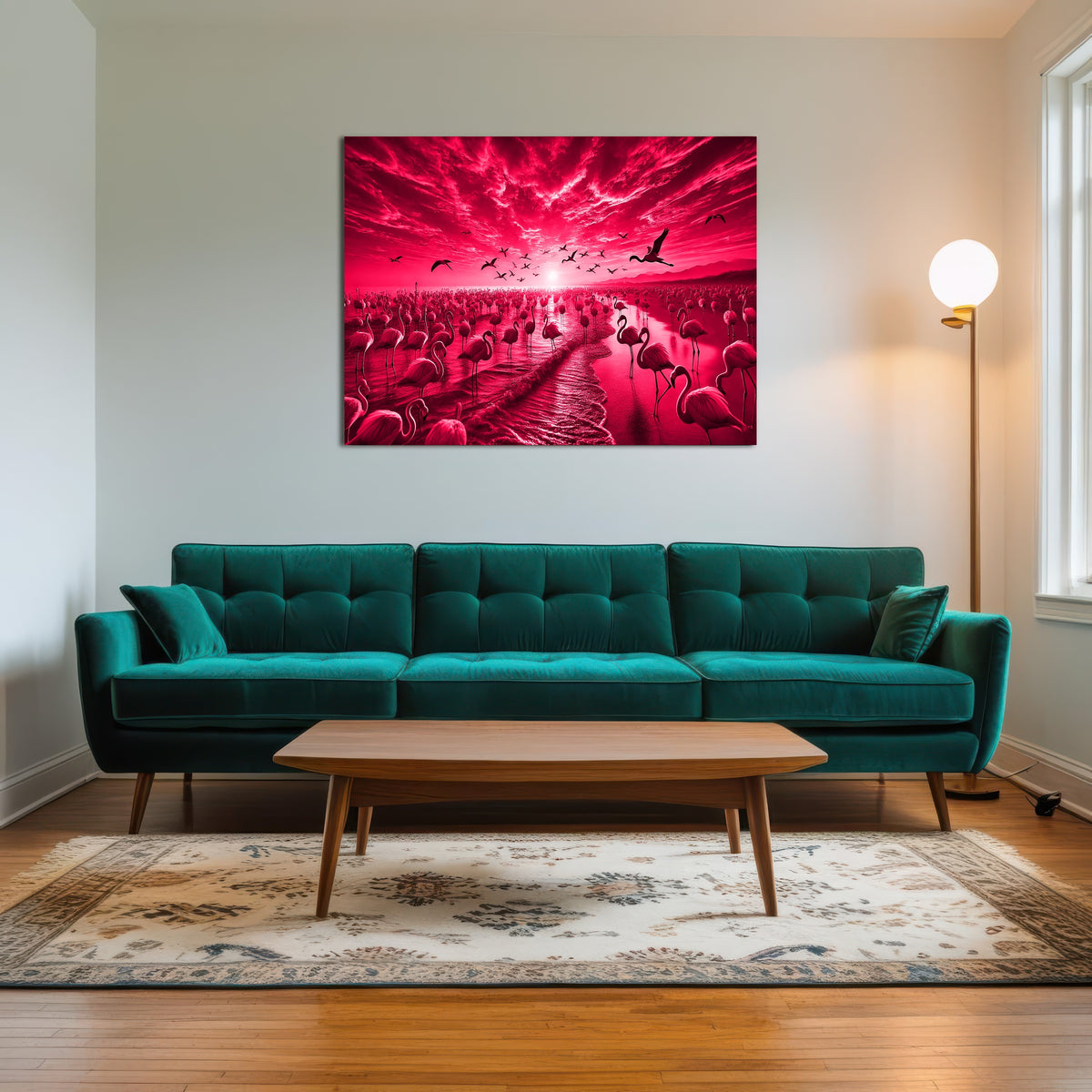 AUTO-MOCKUP ROOM | Flock of Flamingos