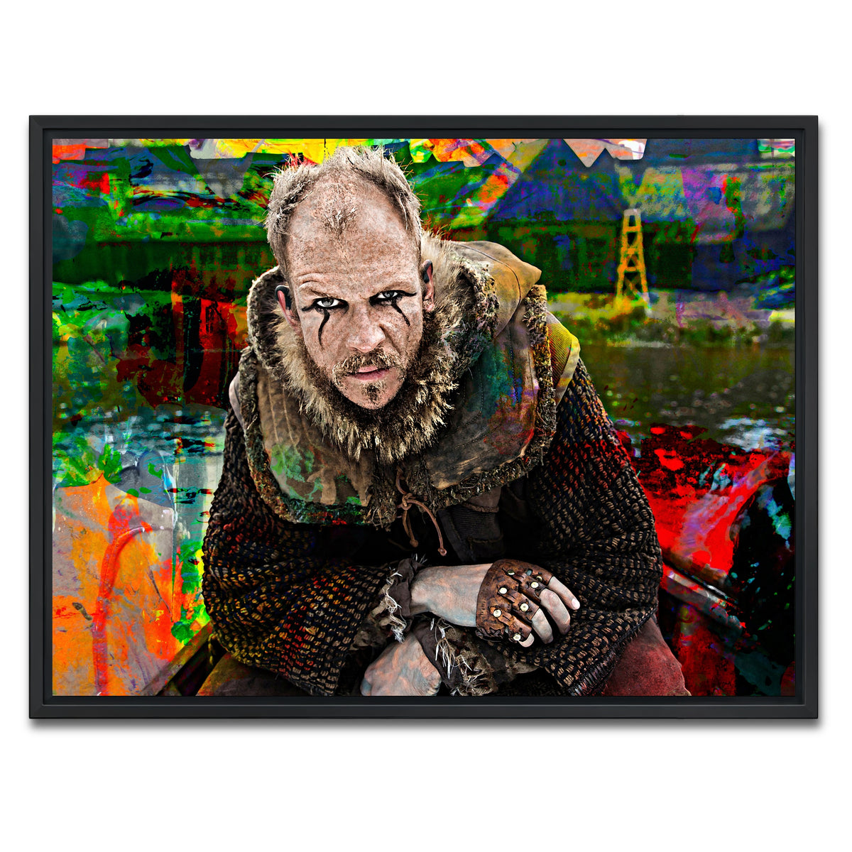 AUTO-MOCKUP WHITE | Floki | 1 Piece | Black Framed Canvas | group=4x3