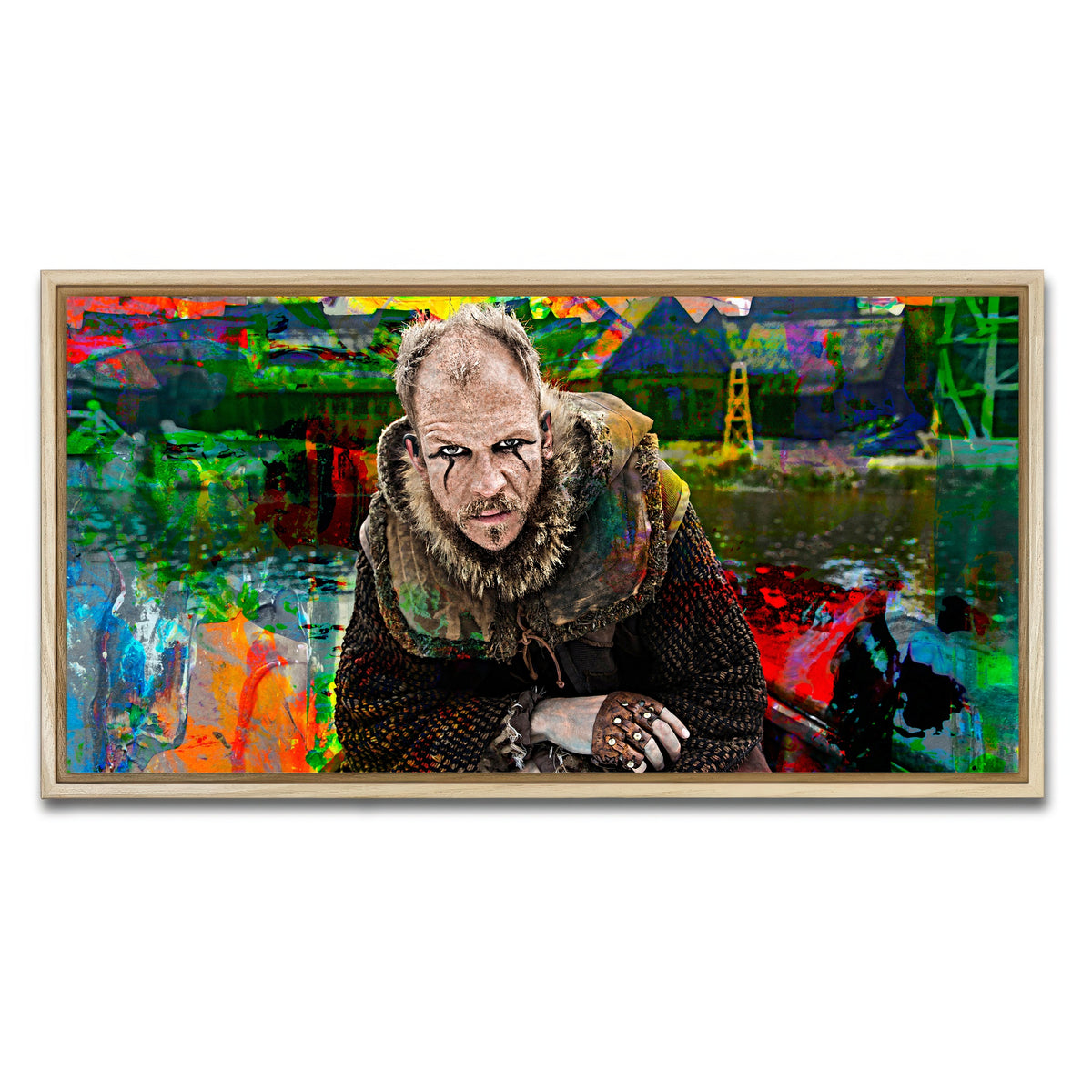AUTO-MOCKUP WHITE | Floki | 1 Piece | Natural Framed Canvas | group=2x1