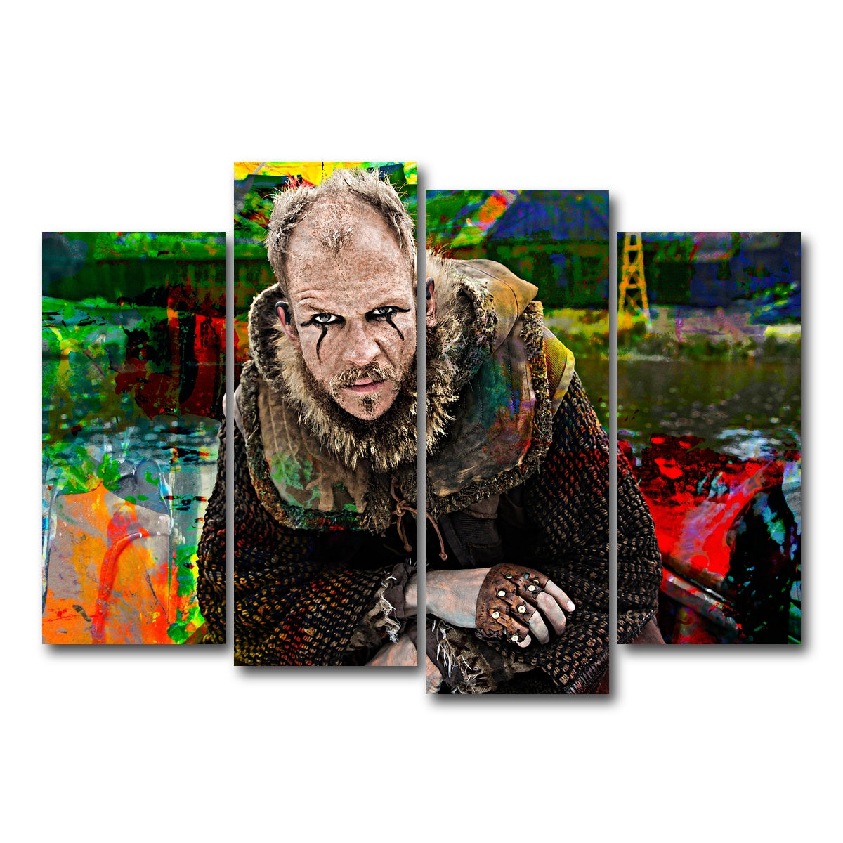 AUTO-MOCKUP WHITE | Floki | 4 Piece | Gallery Wrap Canvas | group=4_normal