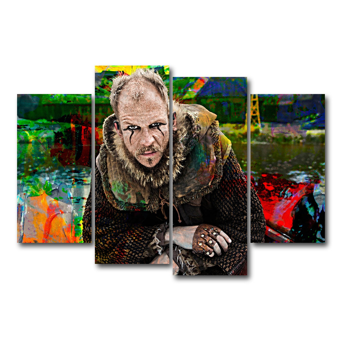 AUTO-MOCKUP WHITE | Floki | 4 Piece | Gallery Wrap Canvas | group=4_short