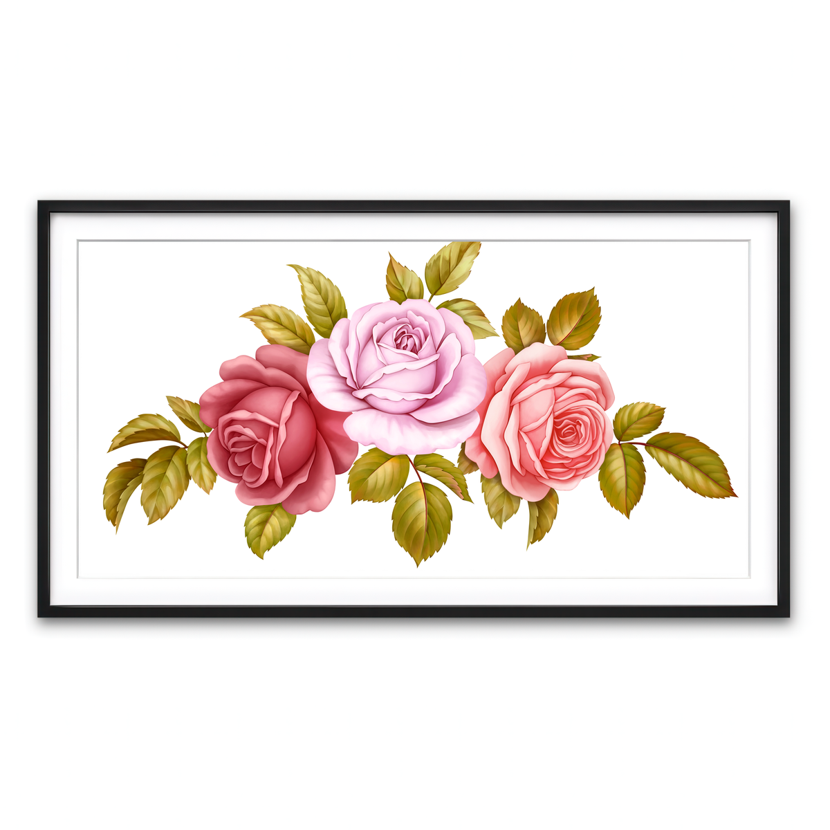 Framed Print 2x1 Black