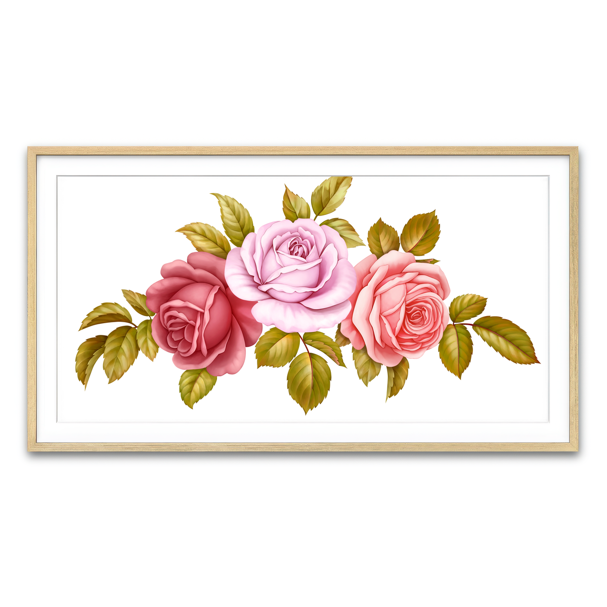 Framed Print 2x1 Natural