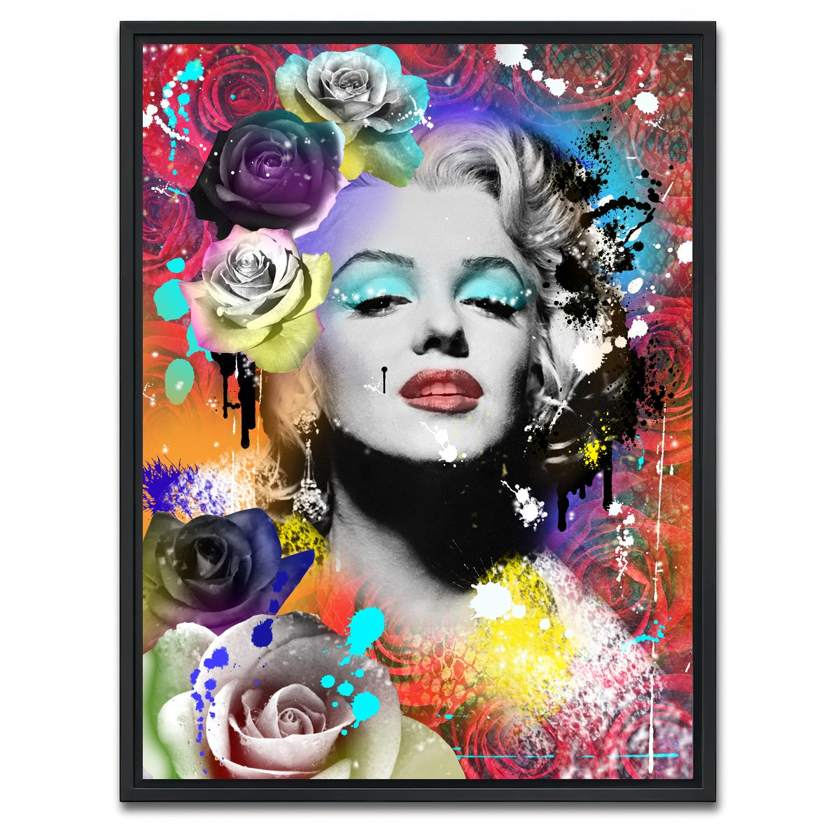 AUTO-MOCKUP WHITE | Floral Monroe | 1 Piece | Black Framed Canvas | group=3x4