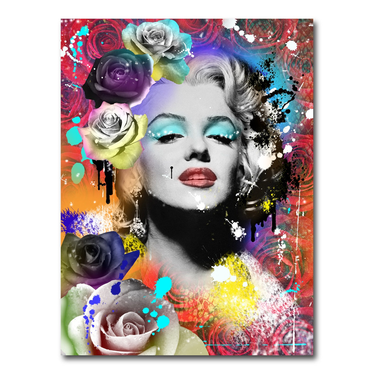 AUTO-MOCKUP WHITE | Floral Monroe | 1 Piece | Gallery Wrap Canvas | group=3x4