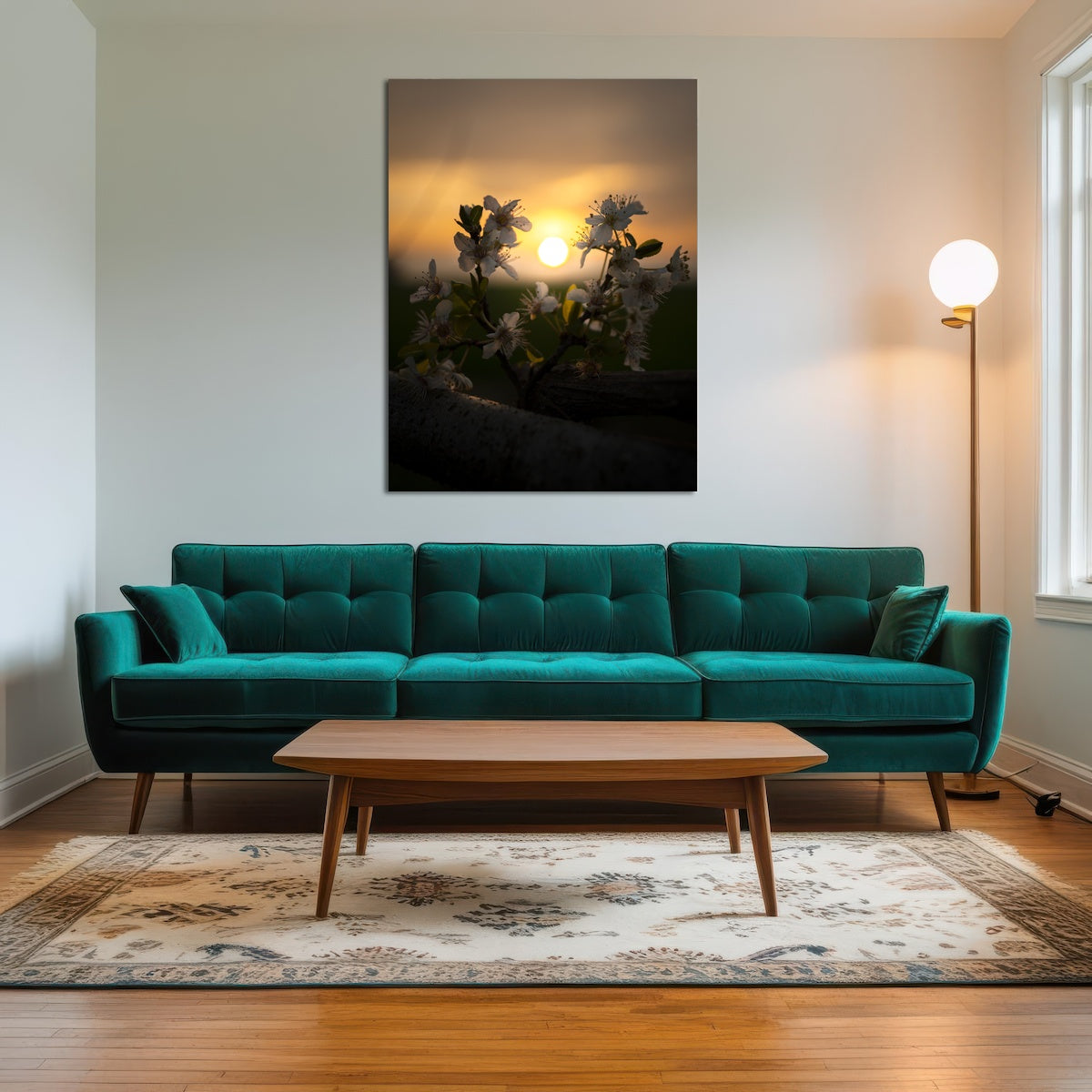 AUTO-MOCKUP ROOM | Floral Sunset