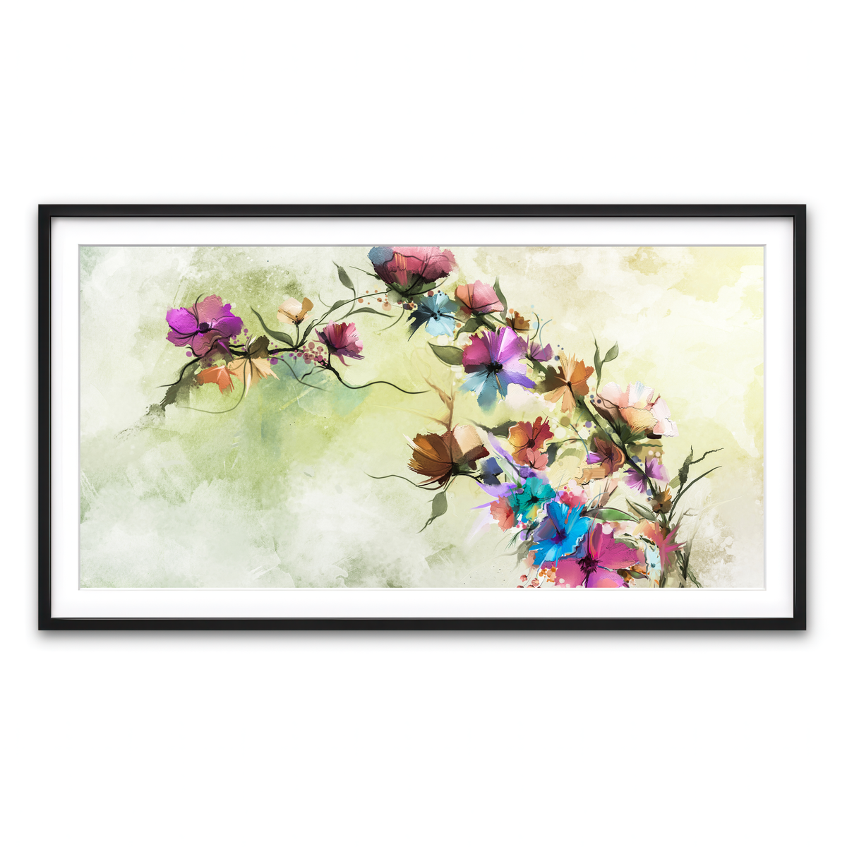 Framed Print 2x1 Black