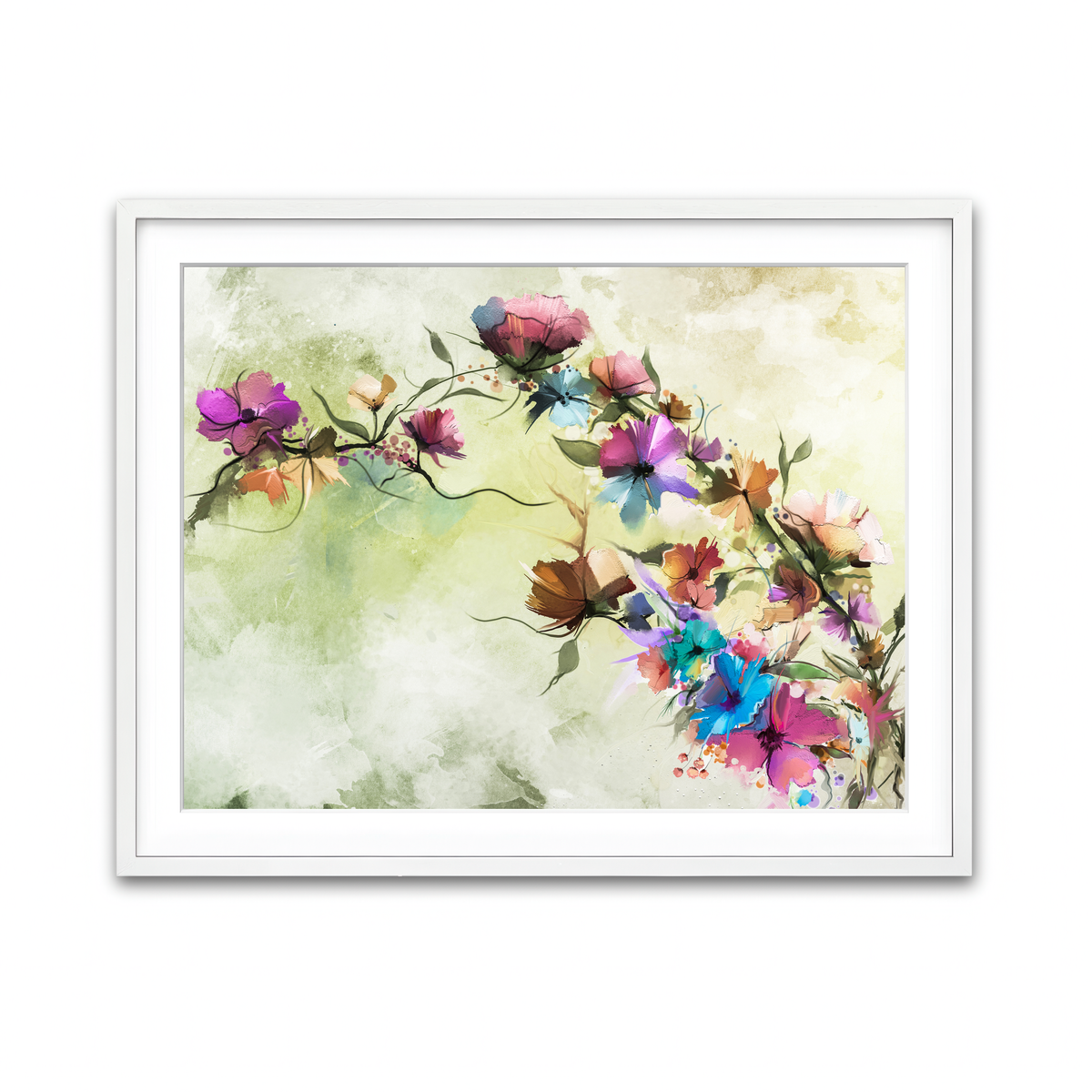 Framed Print 4x3 White