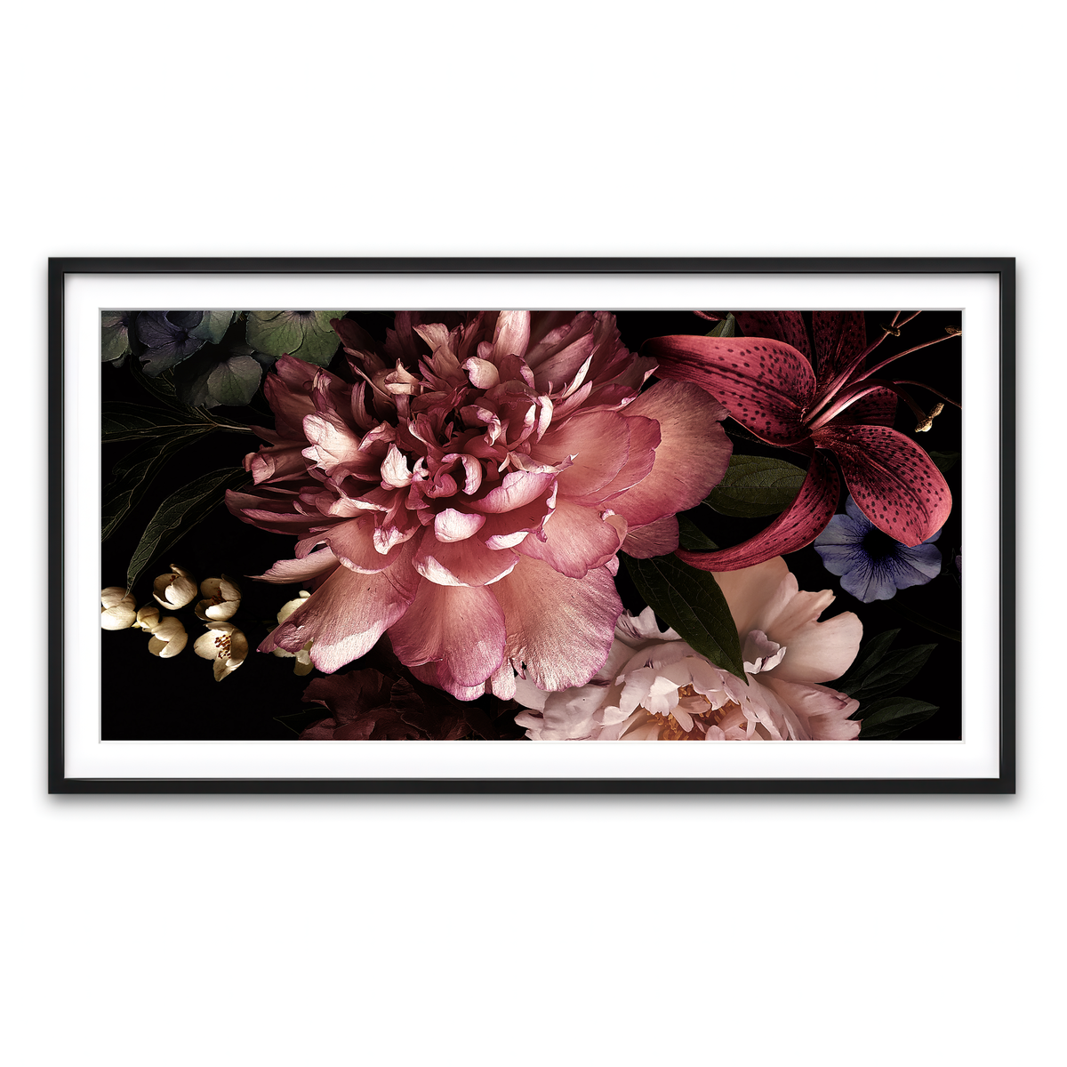Framed Print 2x1 Black