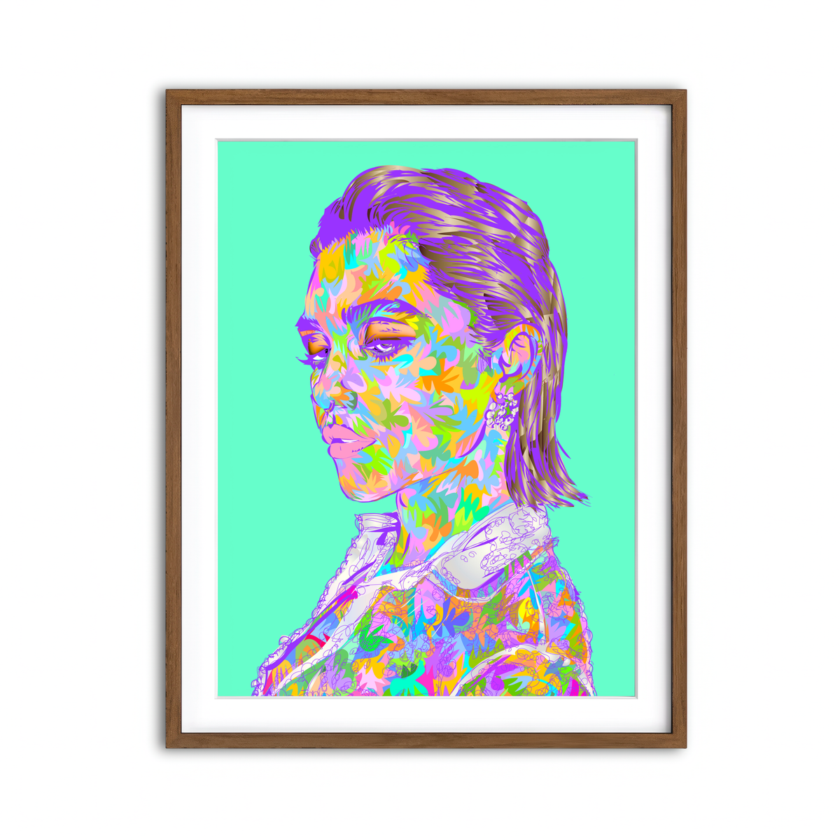 Framed Print 3x4 Walnut