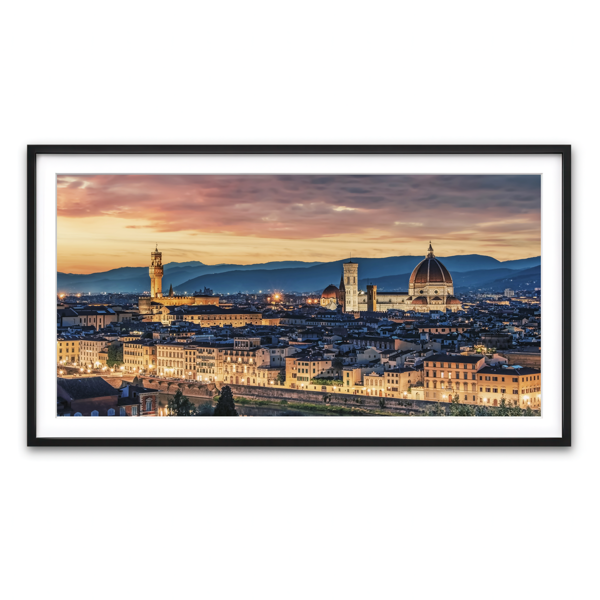 Framed Print 2x1 Black