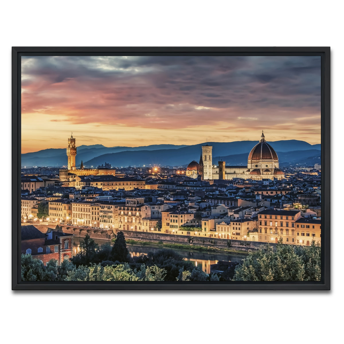 AUTO-MOCKUP WHITE | Florence | 1 Piece | Black Framed Canvas | group=4x3