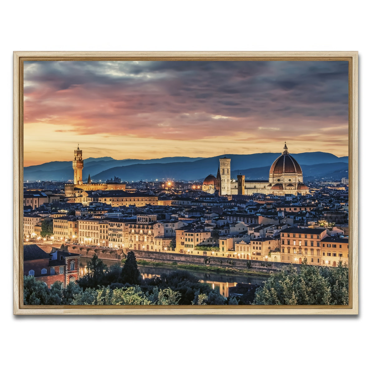 AUTO-MOCKUP WHITE | Florence | 1 Piece | Natural Framed Canvas | group=4x3