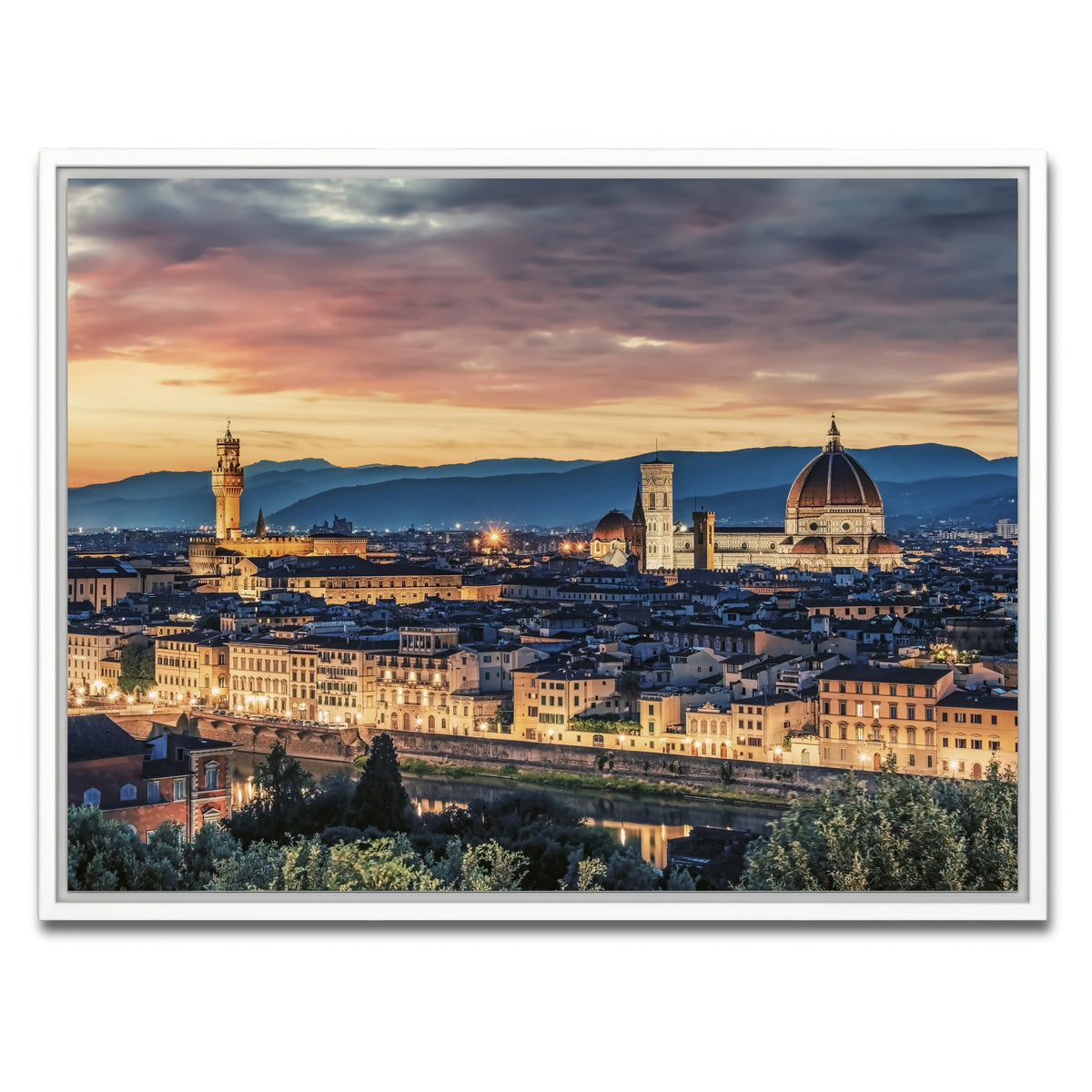 AUTO-MOCKUP WHITE | Florence | 1 Piece | White Framed Canvas | group=4x3