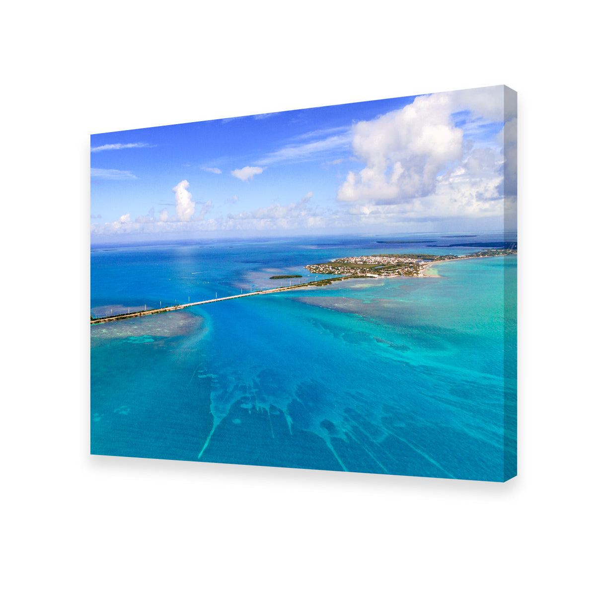 Florida Keys Aerial View with Bridge Wall Art