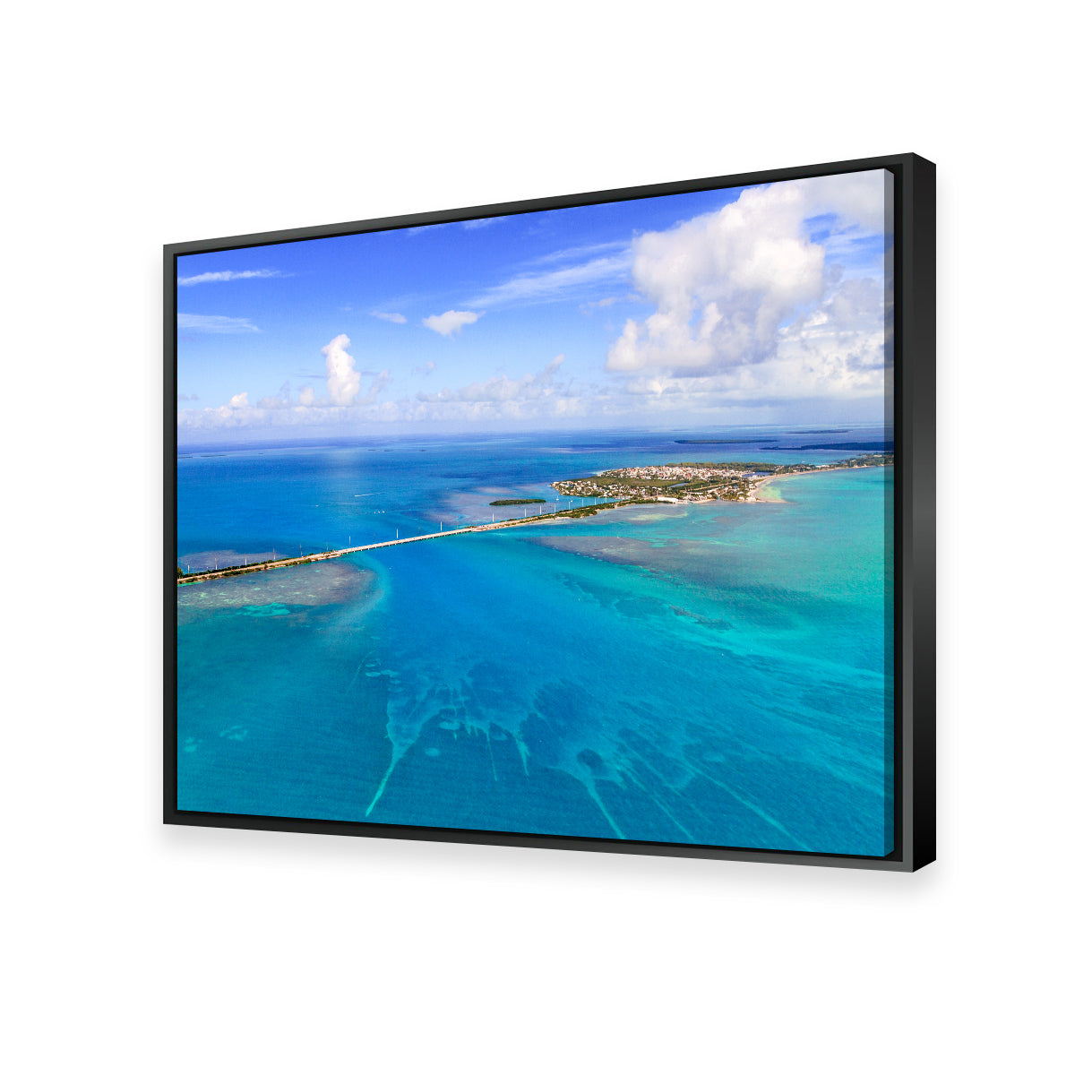 Florida Keys Aerial View with Bridge Wall Art