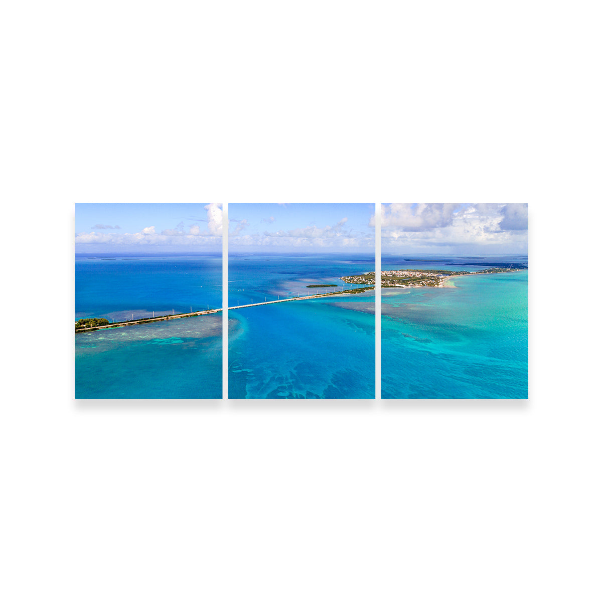 Florida Keys Aerial View with Bridge Wall Art