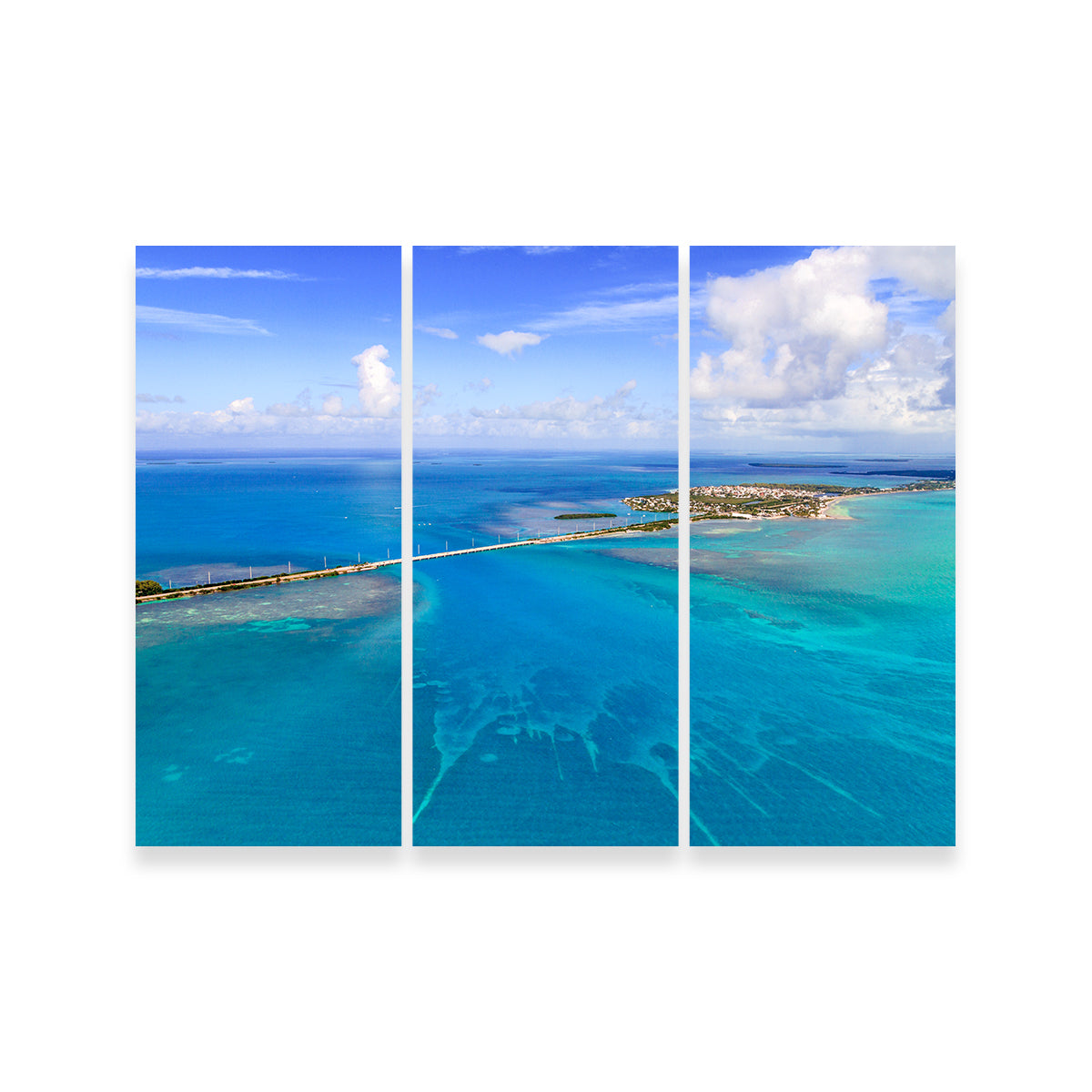 Florida Keys Aerial View with Bridge Wall Art