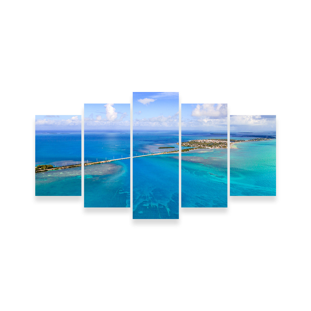Florida Keys Aerial View with Bridge Wall Art
