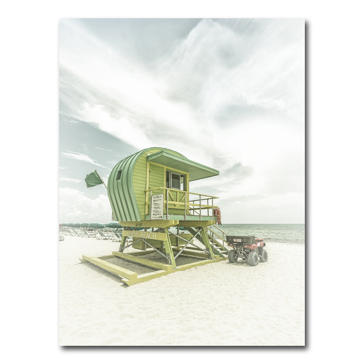 AUTO-MOCKUP WHITE | Florida Flair at Miami Beach | 1 Piece | Gallery Wrap Canvas | group=3x4