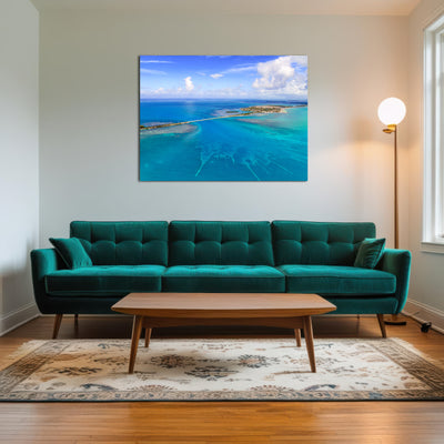 AUTO-MOCKUP ROOM | Florida Keys Aerial View with bridge