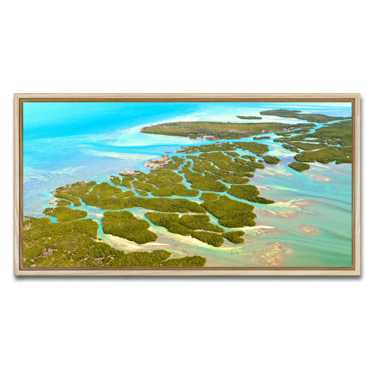 AUTO-MOCKUP WHITE | Florida Keys | 1 Piece | Natural Framed Canvas | group=2x1