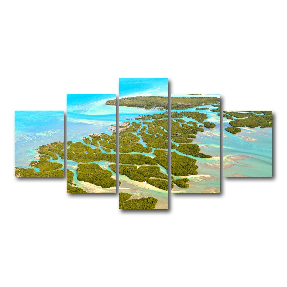 AUTO-MOCKUP WHITE | Florida Keys | 5 Piece | Gallery Wrap Canvas | group=5_short
