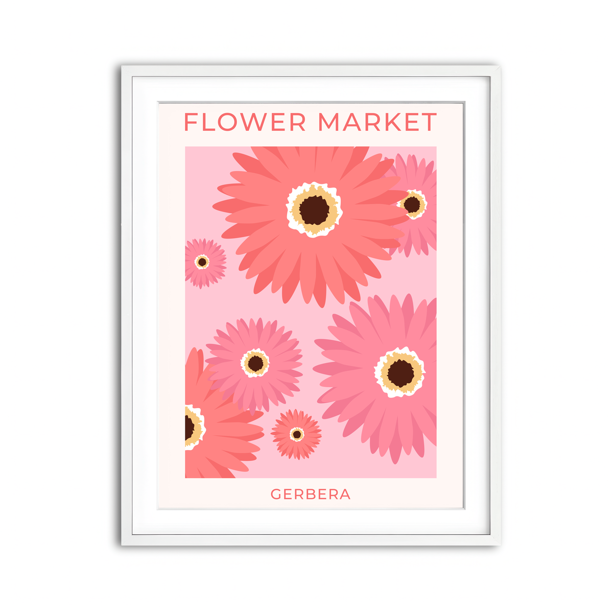 Framed Print 3x4 White