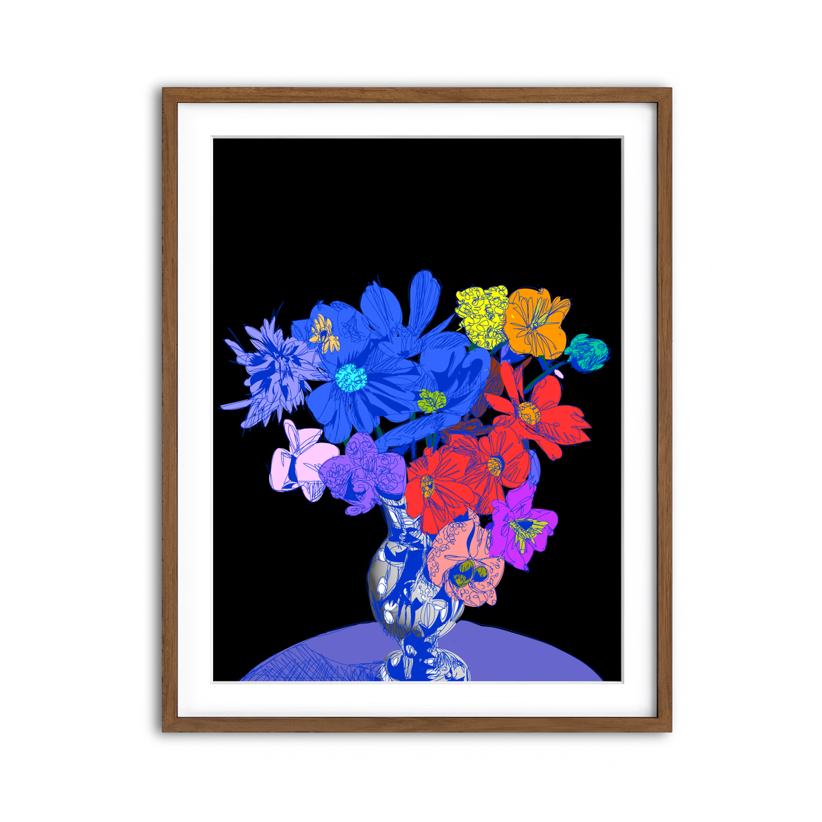 Framed Print 3x4 Walnut