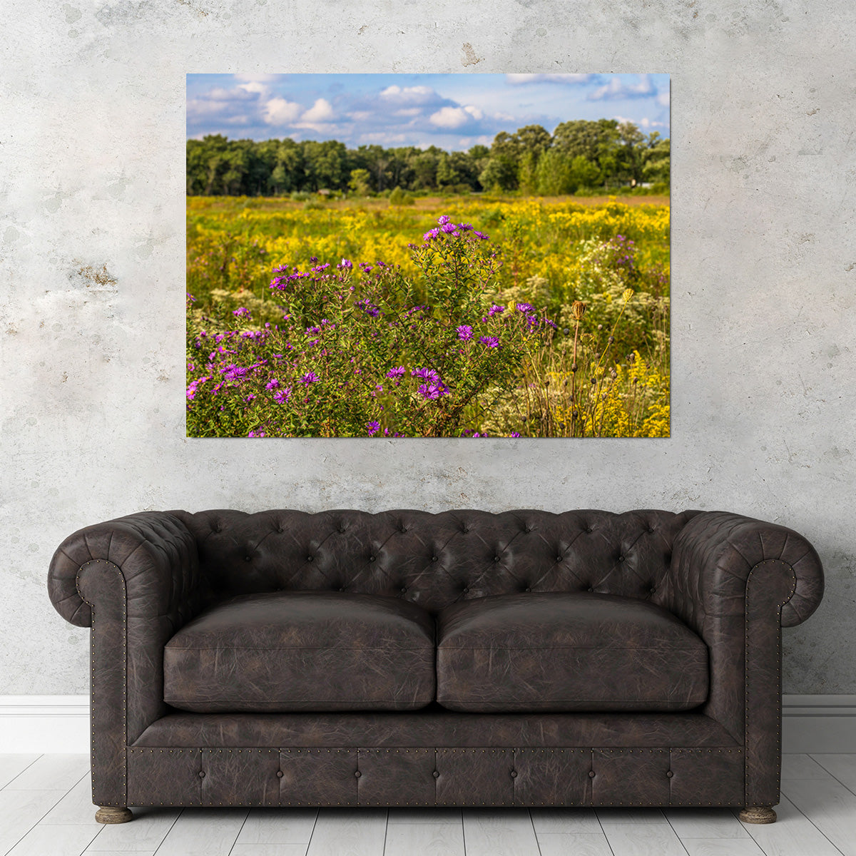 Flowering Prairie at Middlefork Savanna Wall Art