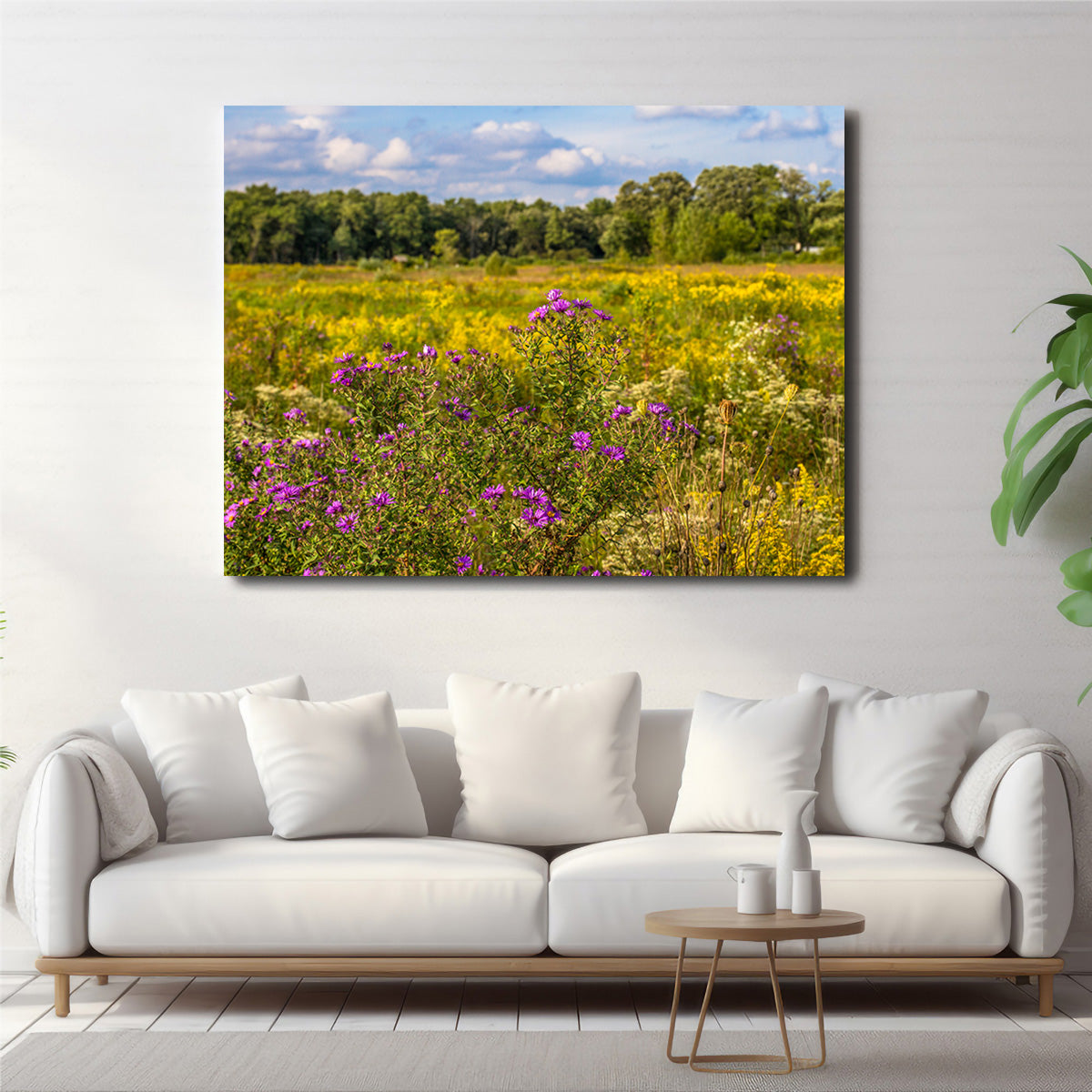 Flowering Prairie at Middlefork Savanna Wall Art