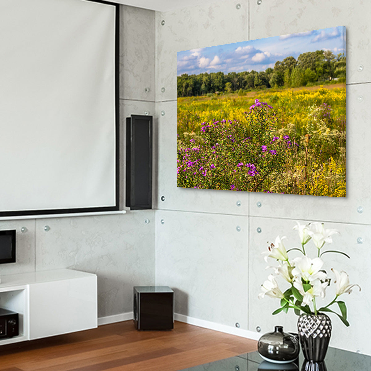 Flowering Prairie at Middlefork Savanna Wall Art