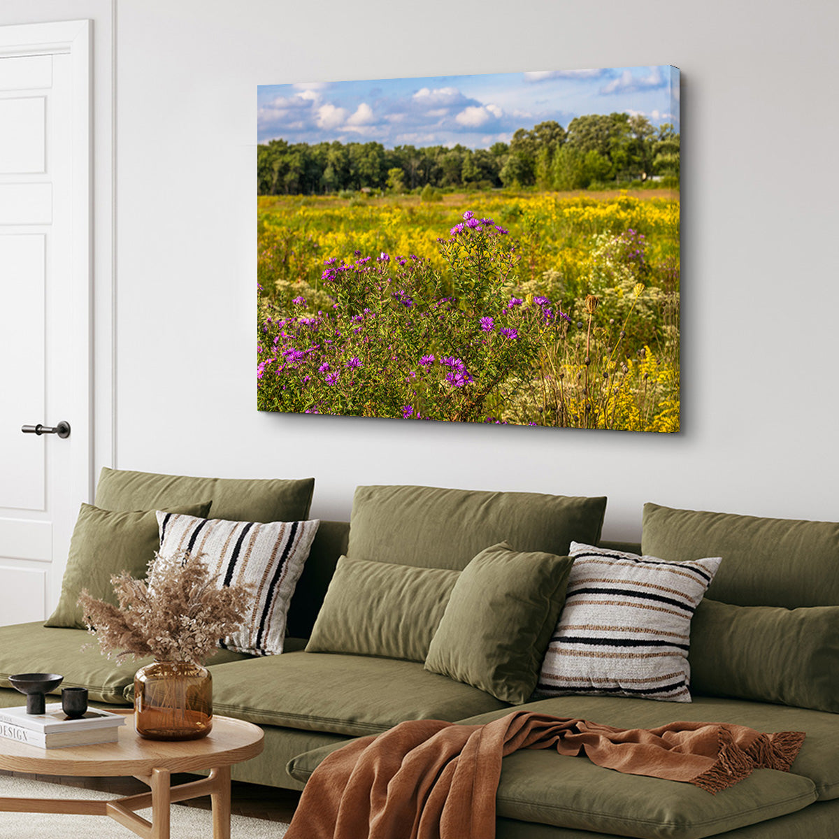 Flowering Prairie at Middlefork Savanna Wall Art