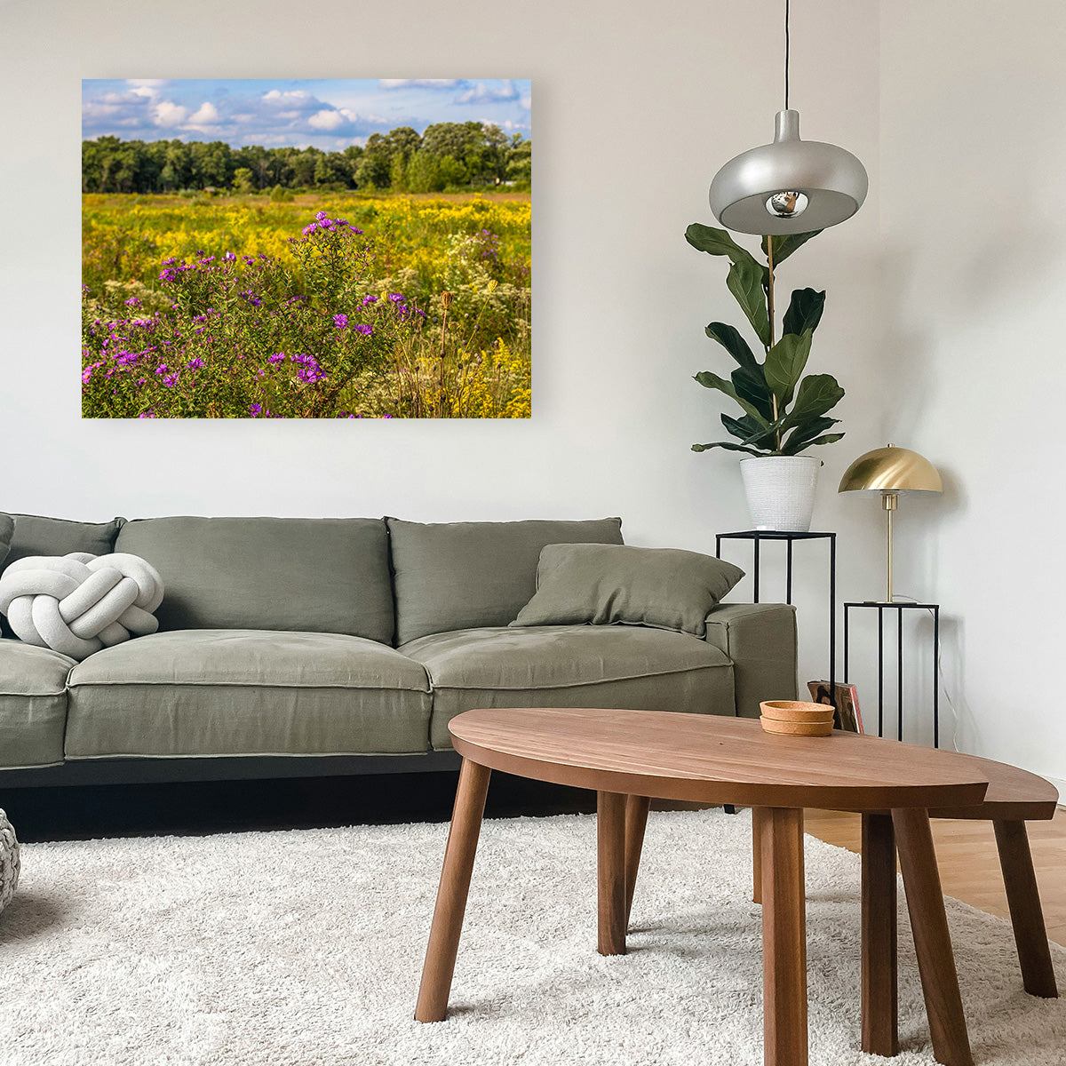 Flowering Prairie at Middlefork Savanna Wall Art