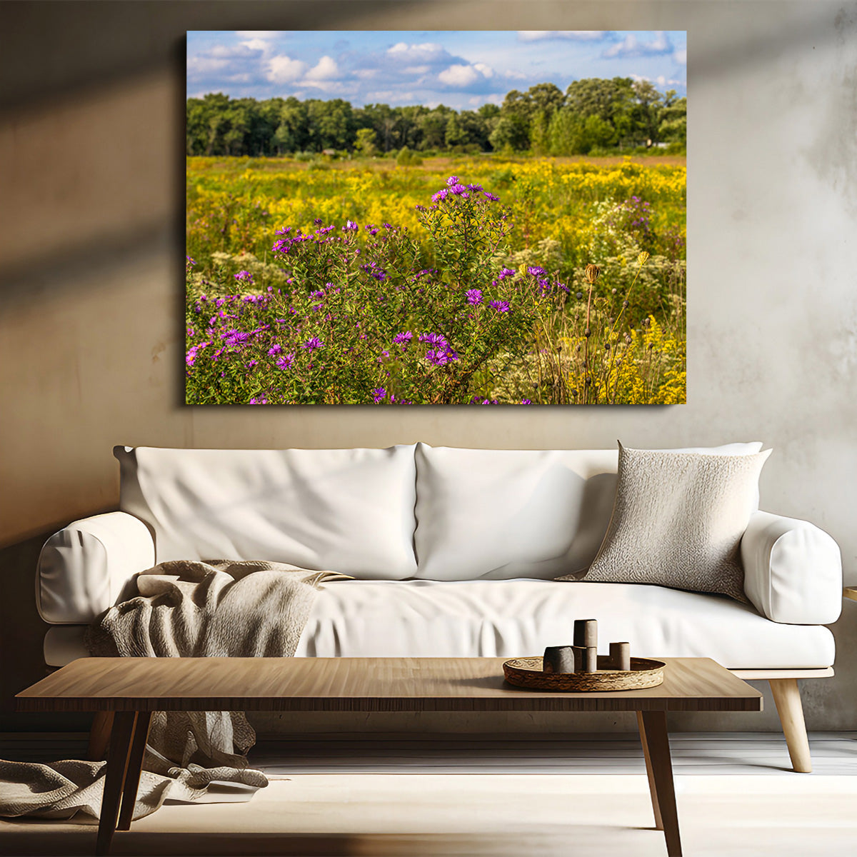 Flowering Prairie at Middlefork Savanna Wall Art