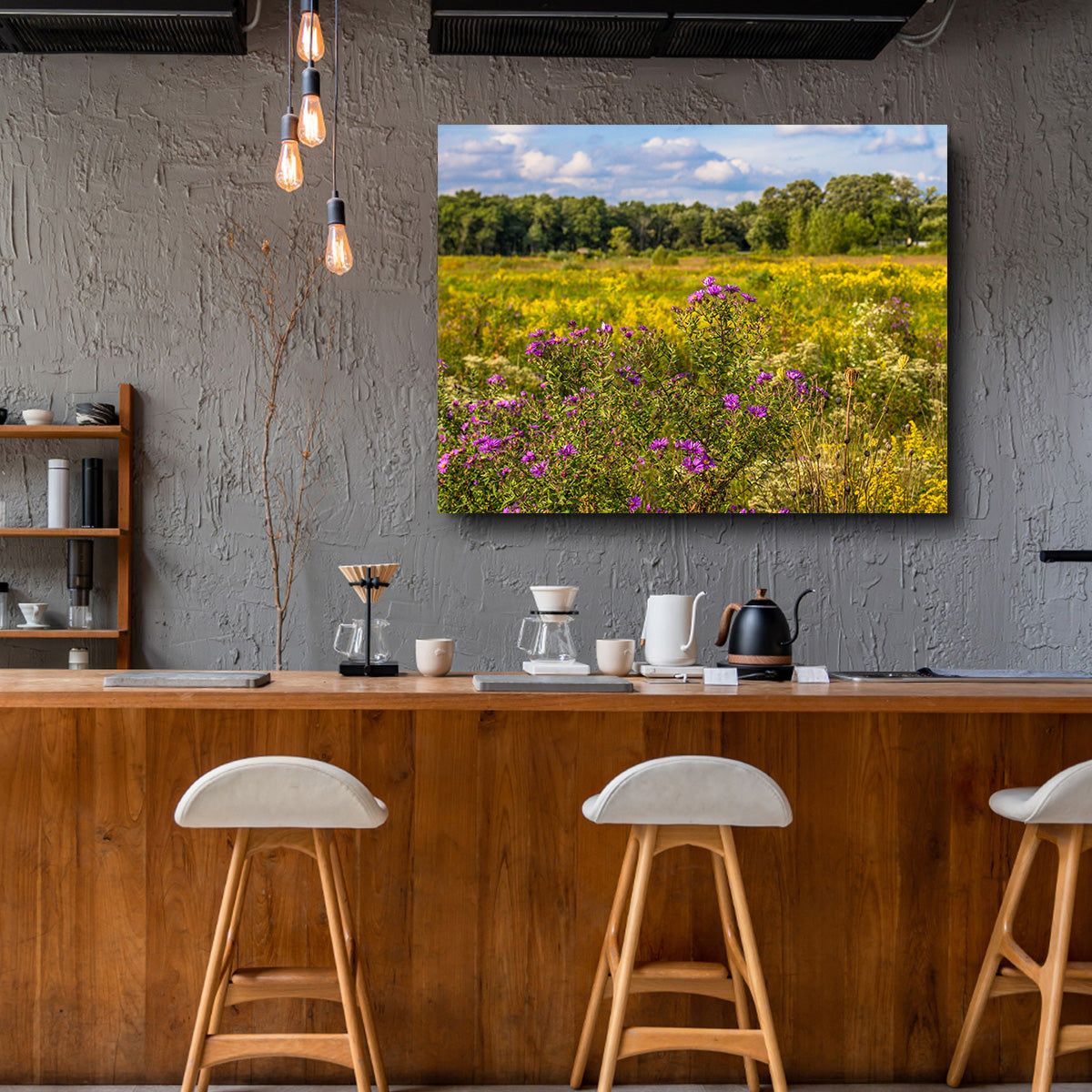 Flowering Prairie at Middlefork Savanna Wall Art