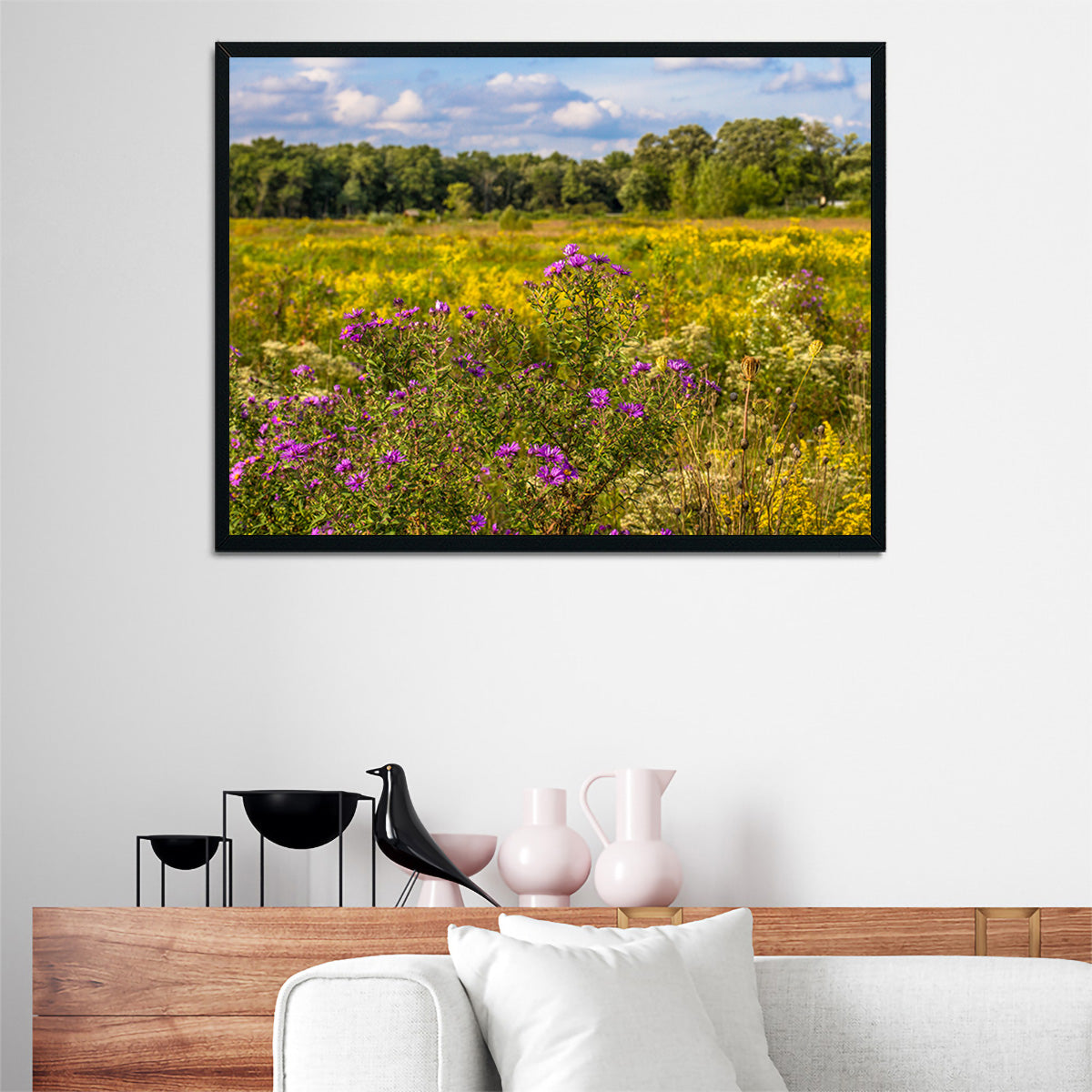 Flowering Prairie at Middlefork Savanna Wall Art