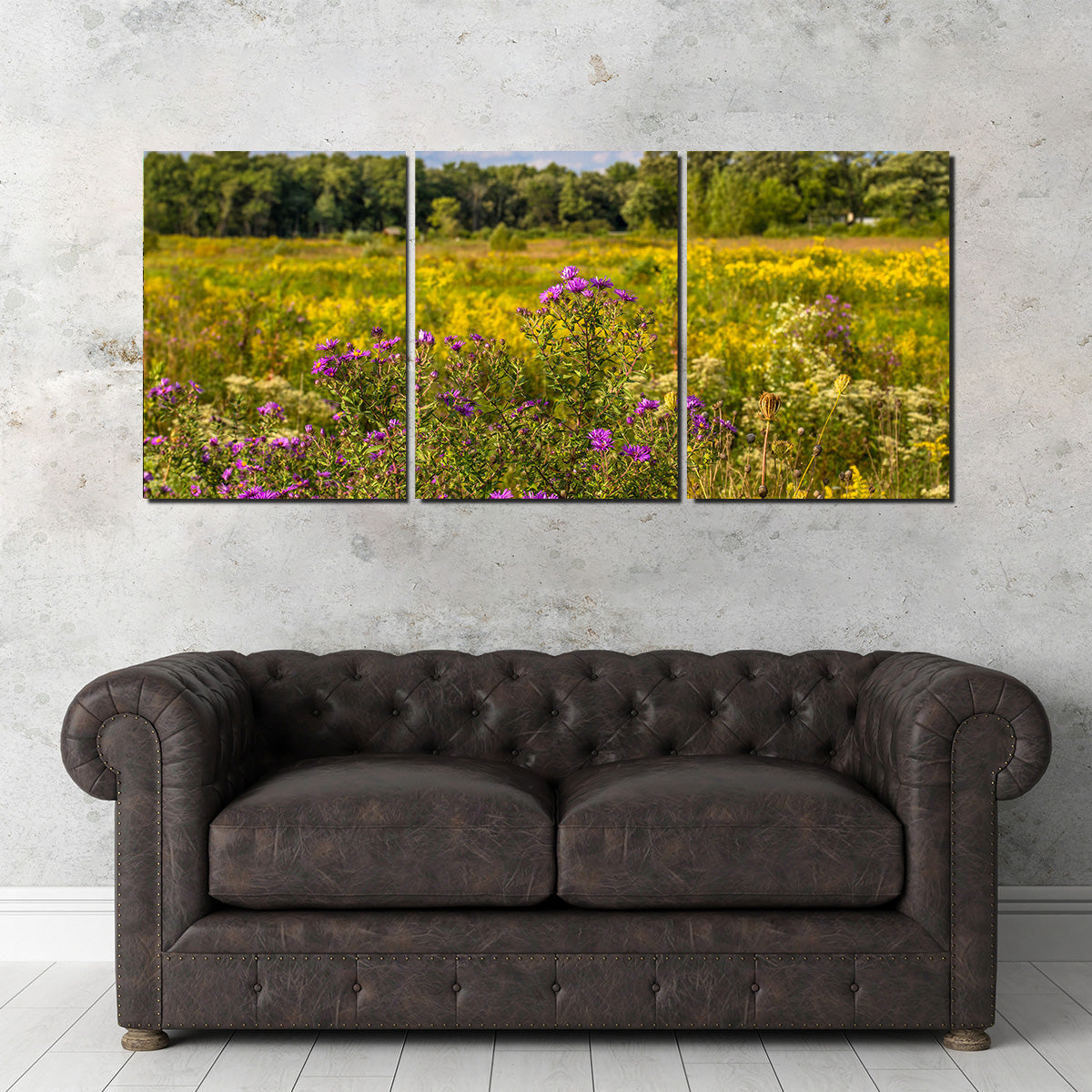 Flowering Prairie at Middlefork Savanna Wall Art