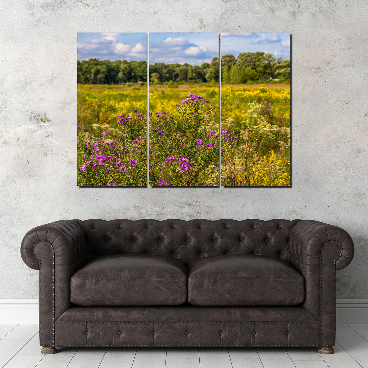 Flowering Prairie at Middlefork Savanna Wall Art