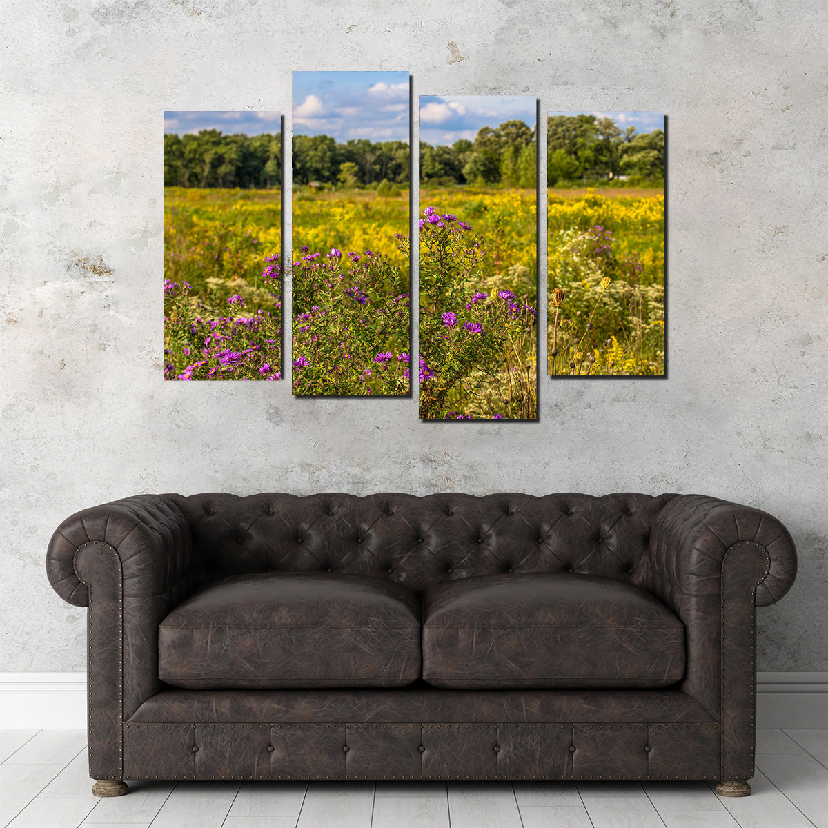 Flowering Prairie at Middlefork Savanna Wall Art