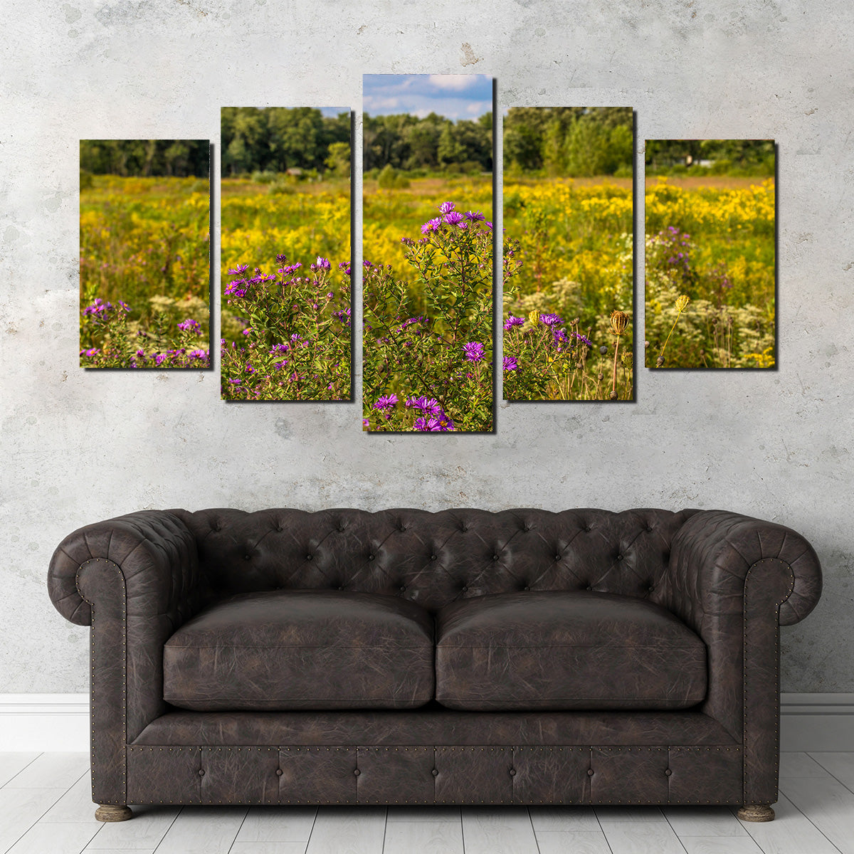 Flowering Prairie at Middlefork Savanna Wall Art