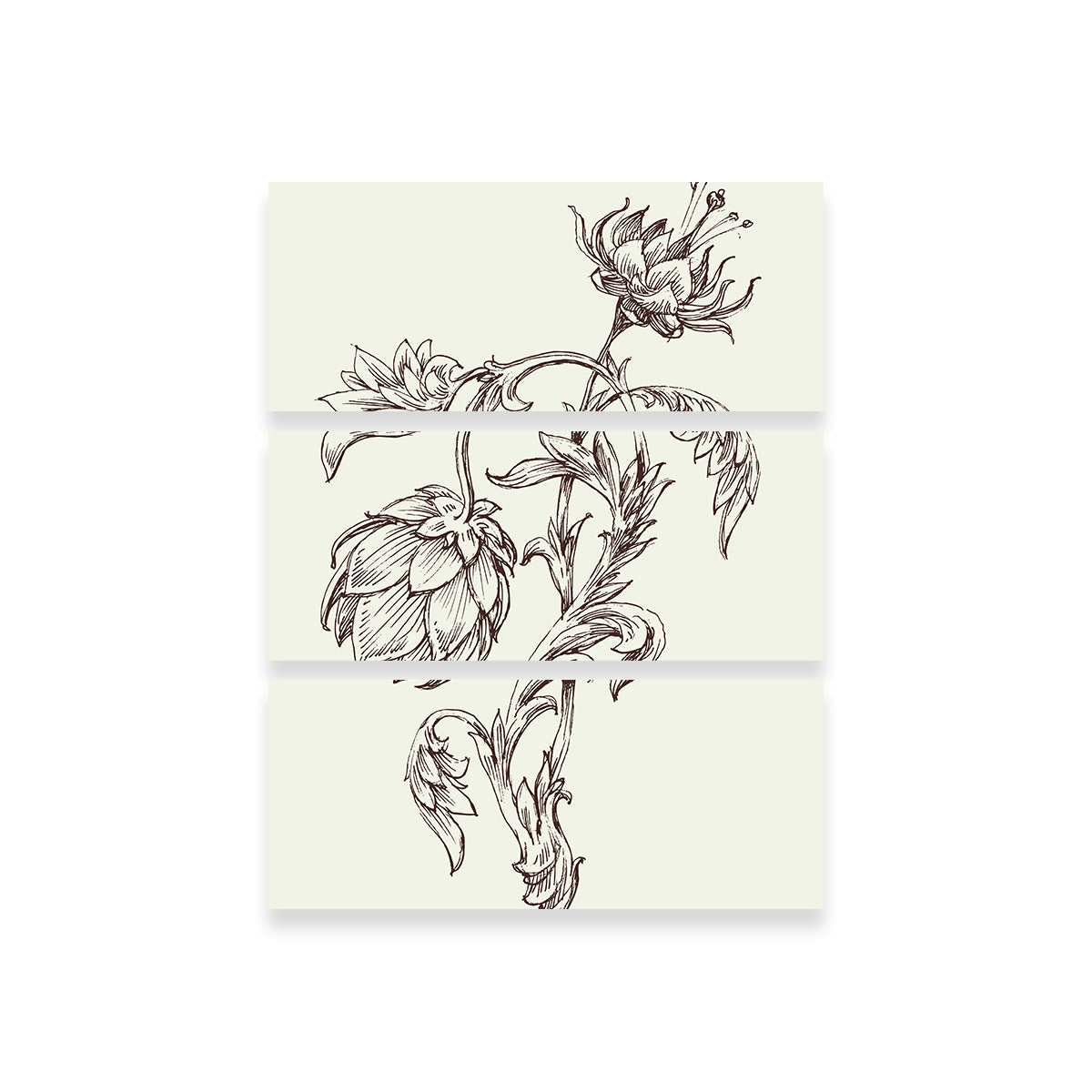 Flowers Sketch Wall Art