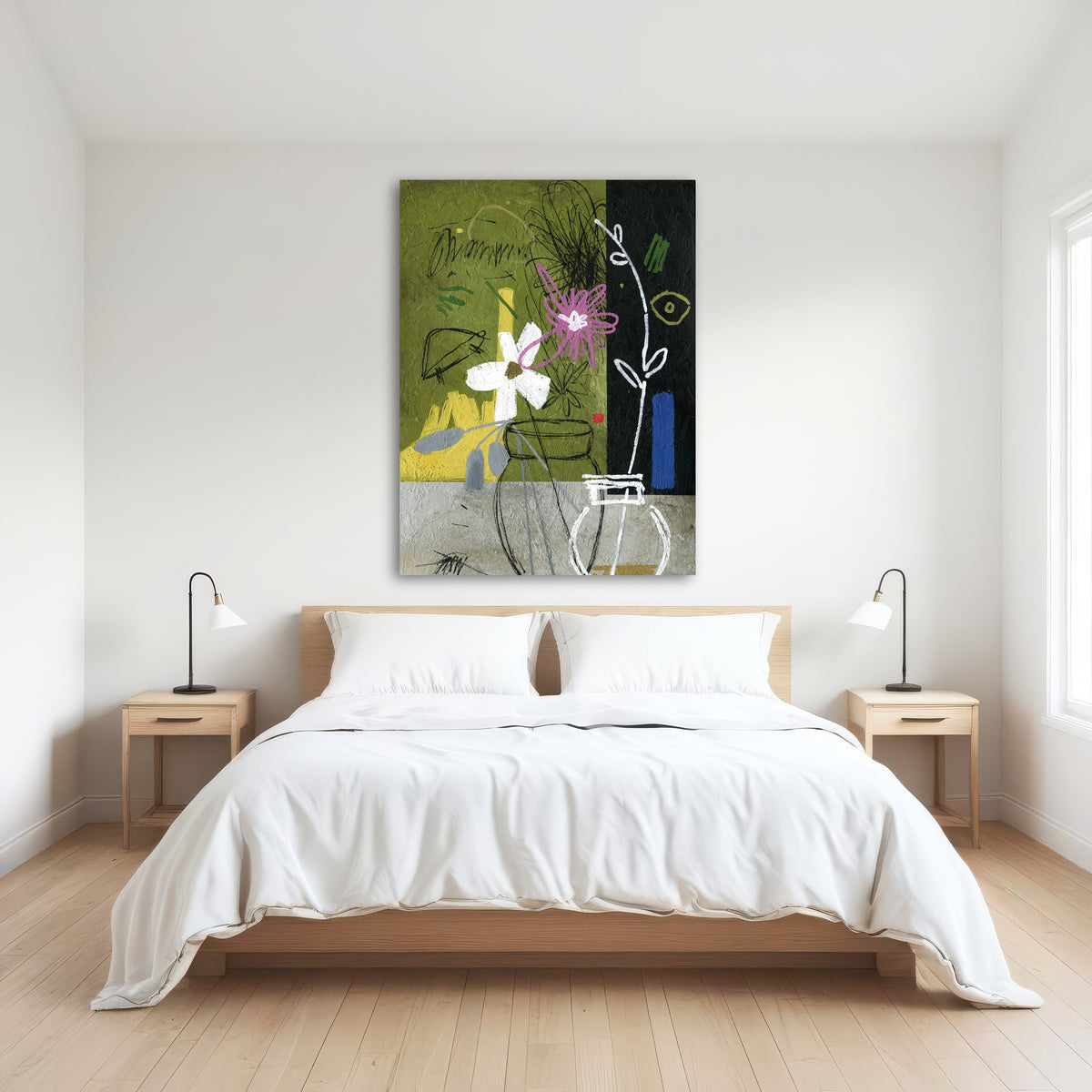 AUTO-MOCKUP ROOM | Flowers Abstract