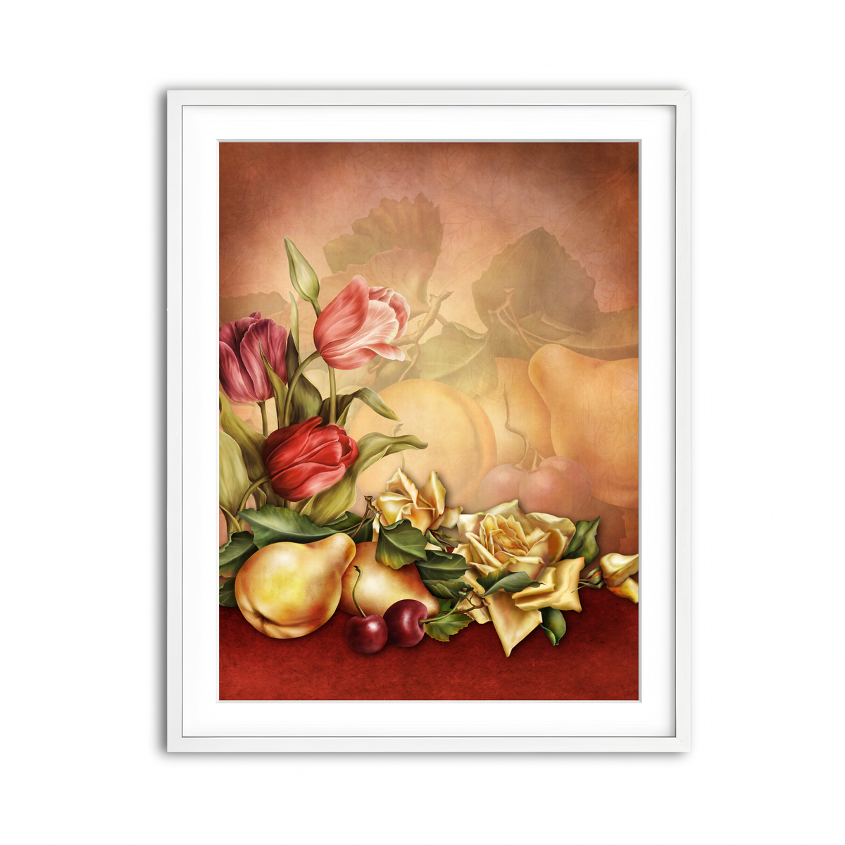 Framed Print 3x4 White