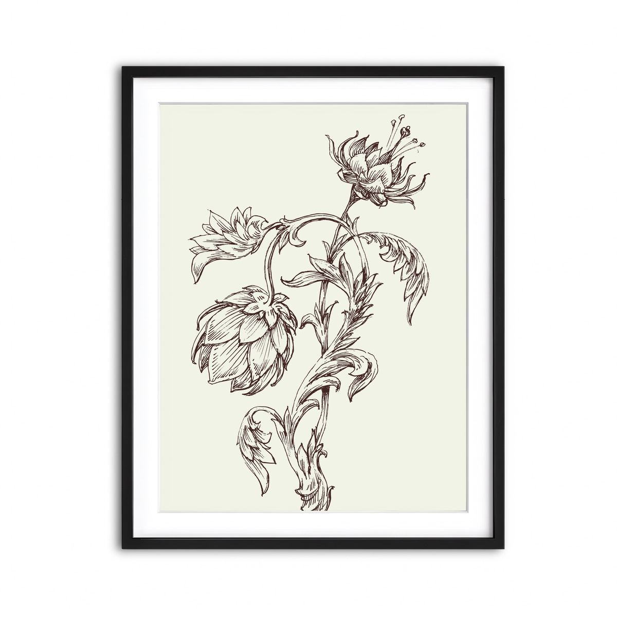 Framed Print 3x4 Black