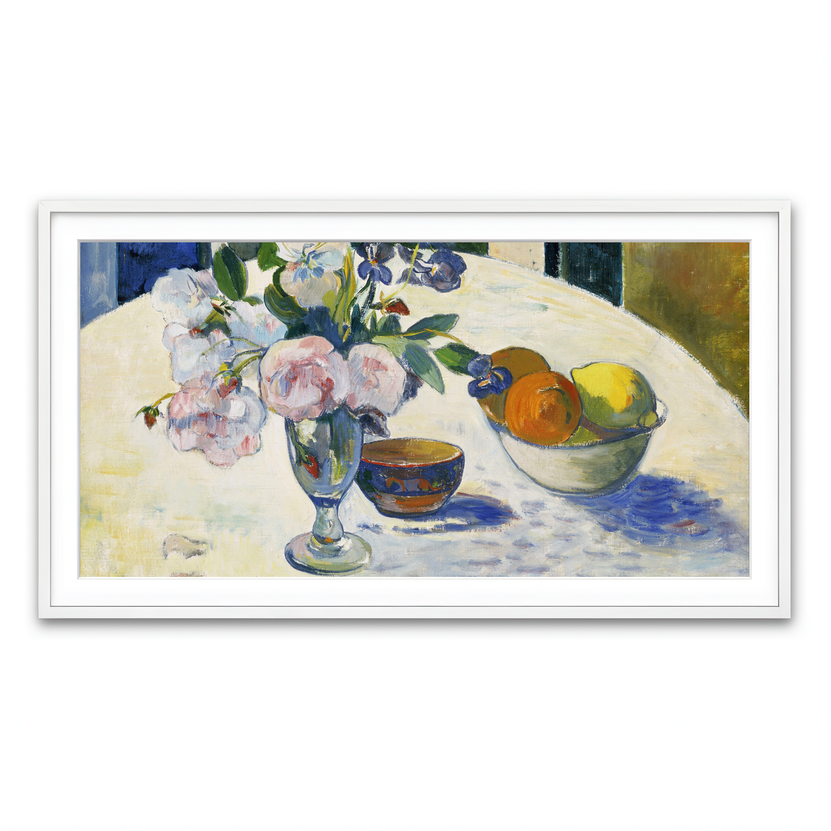 Framed Print 2x1 White