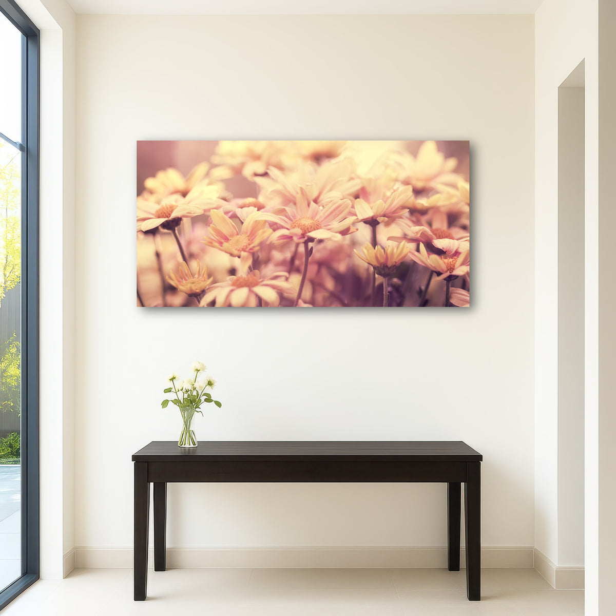 AUTO-MOCKUP ROOM | Flowers at Sunset